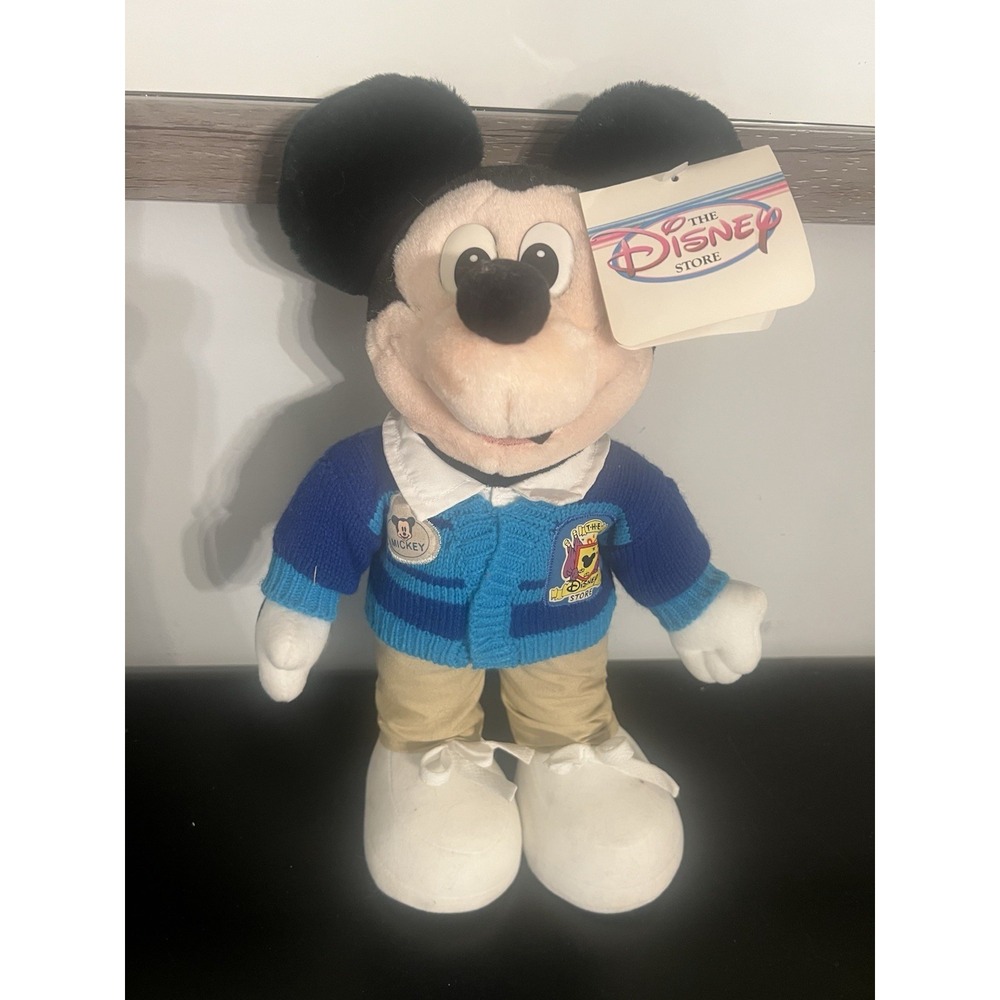 New With Tags Disney Cast‎ Member Mickey 12" Plush Toy - Vintage Collector